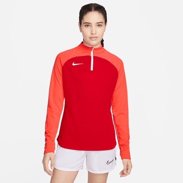 Nike Womens Academy Pro 22 Drill Top Uni Red/Bright Crimson